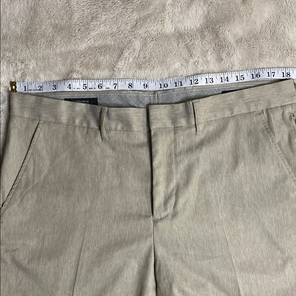 Nordstrom Beige Flat Front Shorts - Picture 4 of 12